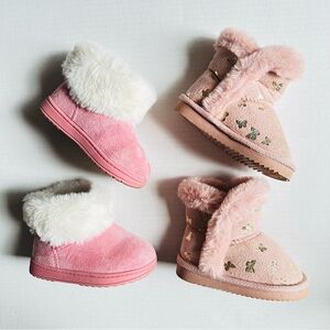 Jumping Beans Baby Girl Boot Size 5 Pink/White